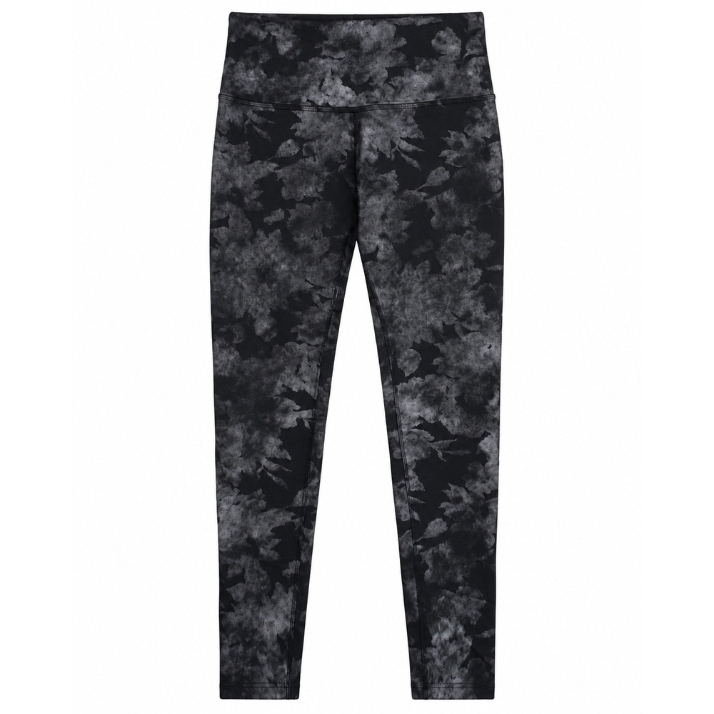 Beyond Yoga Womens High Waisted Floral Leggings Black Charcoal Gray Activewear